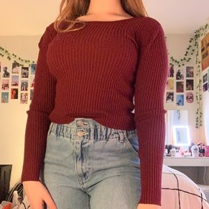 red sweater